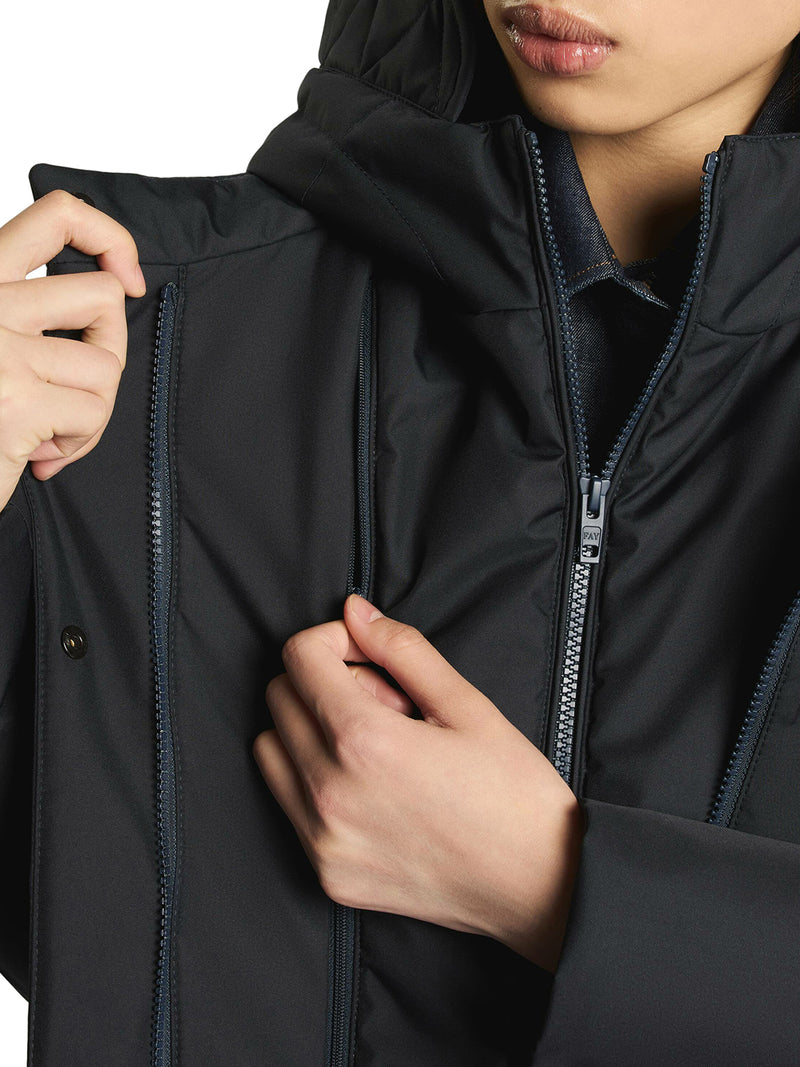 TOGGLE COAT IN GABARDINE TECNICO