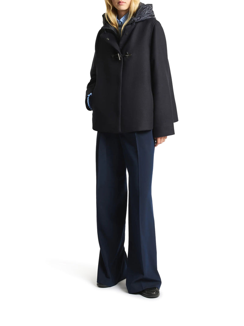 CAPPA TOGGLE COAT IN PANNO GARZATO DI LANA E CASHMERE