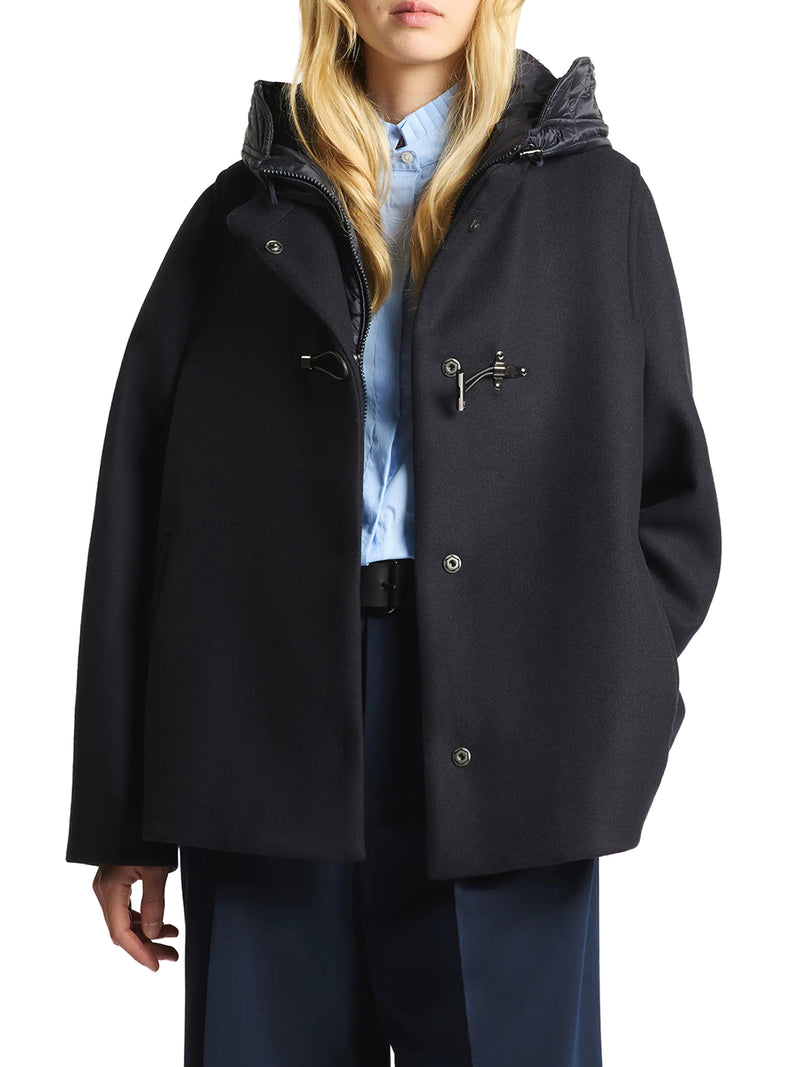 CAPPA TOGGLE COAT IN PANNO GARZATO DI LANA E CASHMERE