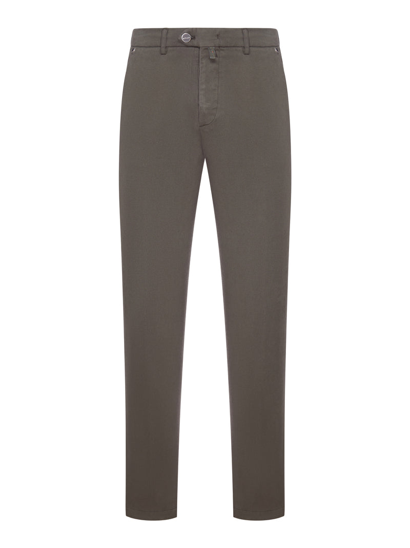 PANTALONI SLIM FIT IN COTONE