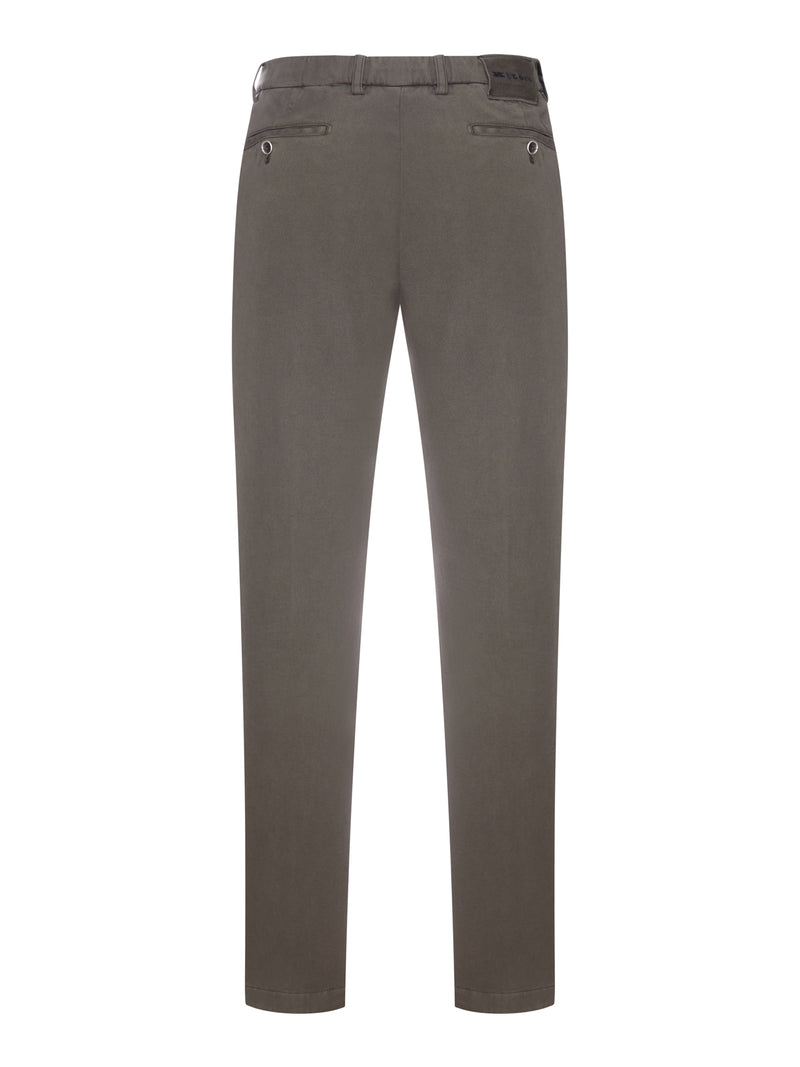 PANTALONI SLIM FIT IN COTONE