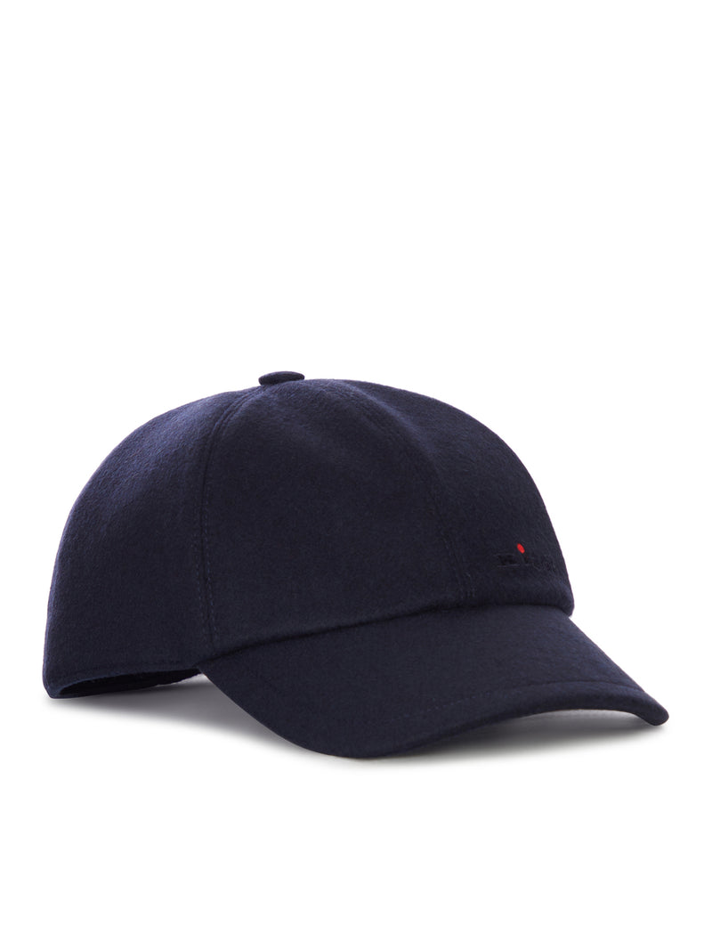 CAPPELLO BASEBALL IN CASHMERE CON LOGO RICAMATO