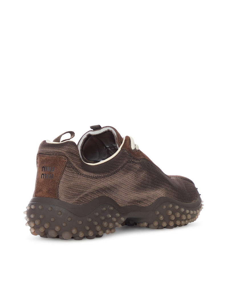 SNEAKERS IN NYLON TECH E CAMOSCIO