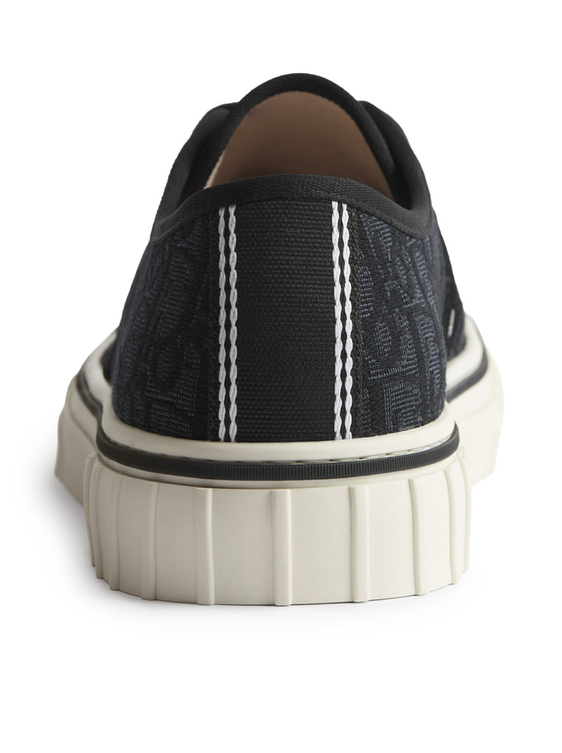 SNEAKER BASSE HOOPER IN JACQUARD OBLIQUE