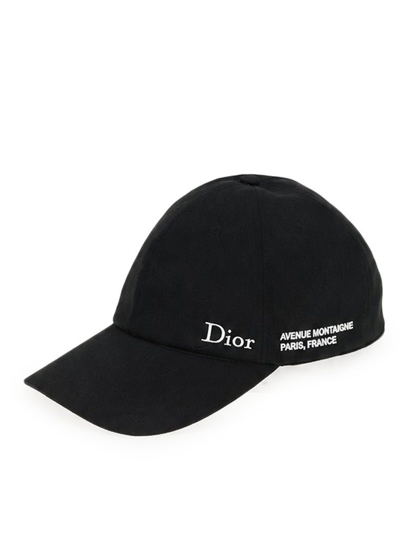 CAPPELLO DIOR MONTAIGNE IN TESSUTO TECNICO NERO
