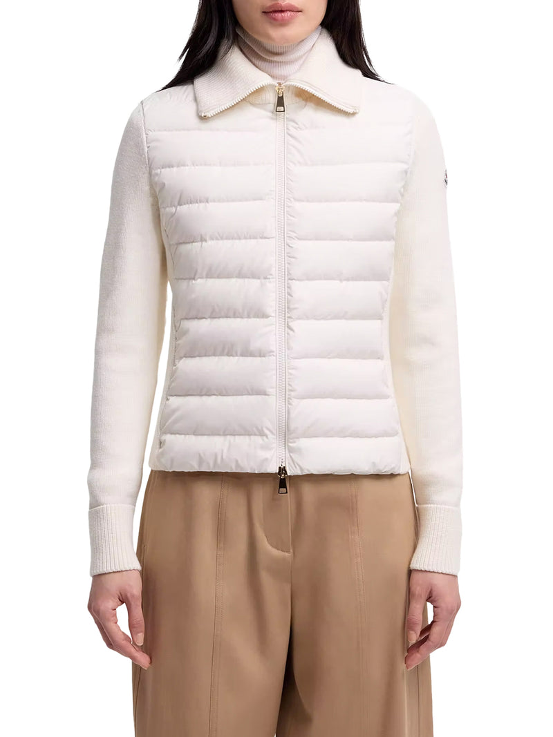 CARDIGAN IN LANA IMBOTTITO CON ZIP