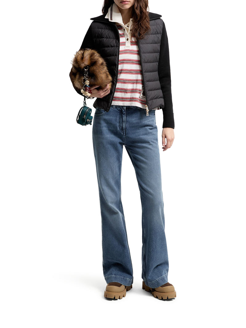 CARDIGAN IN LANA IMBOTTITO CON ZIP