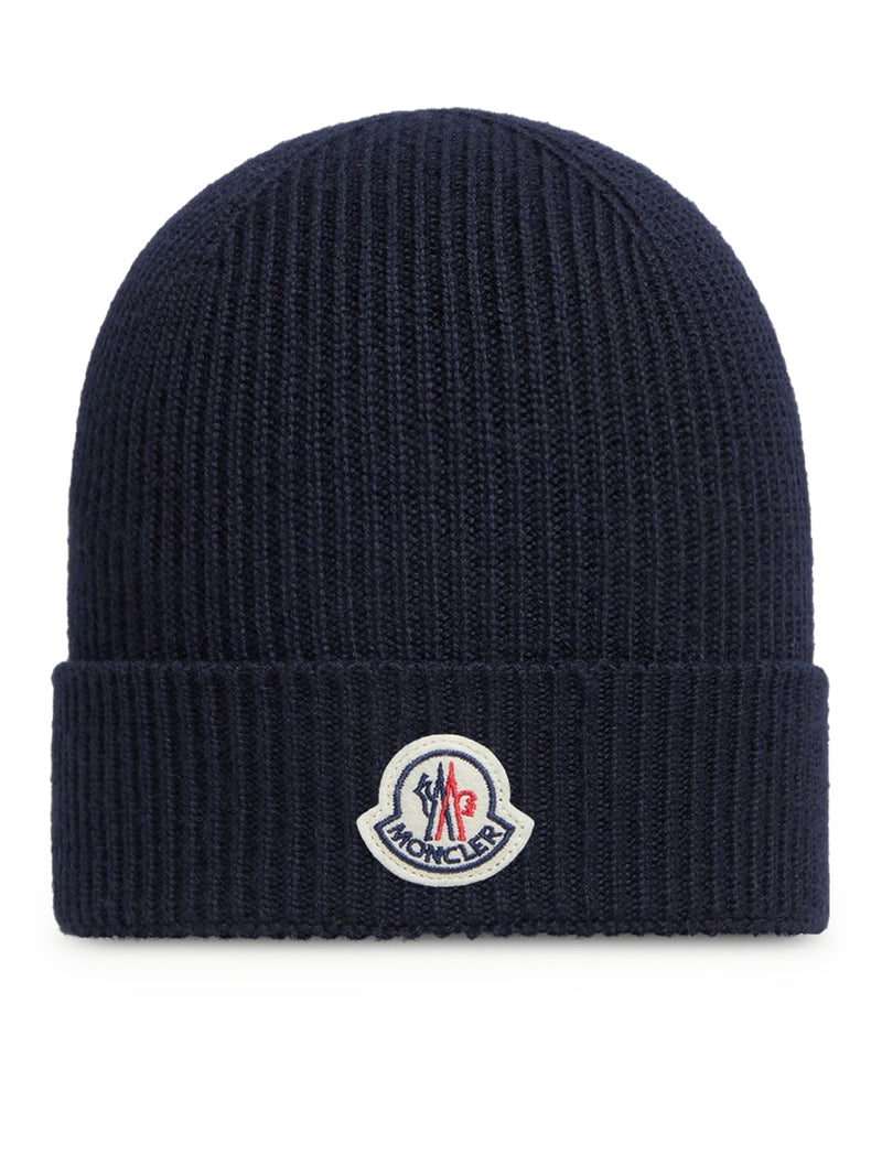 BERRETTO IN LANA CON LOGO MONCLER