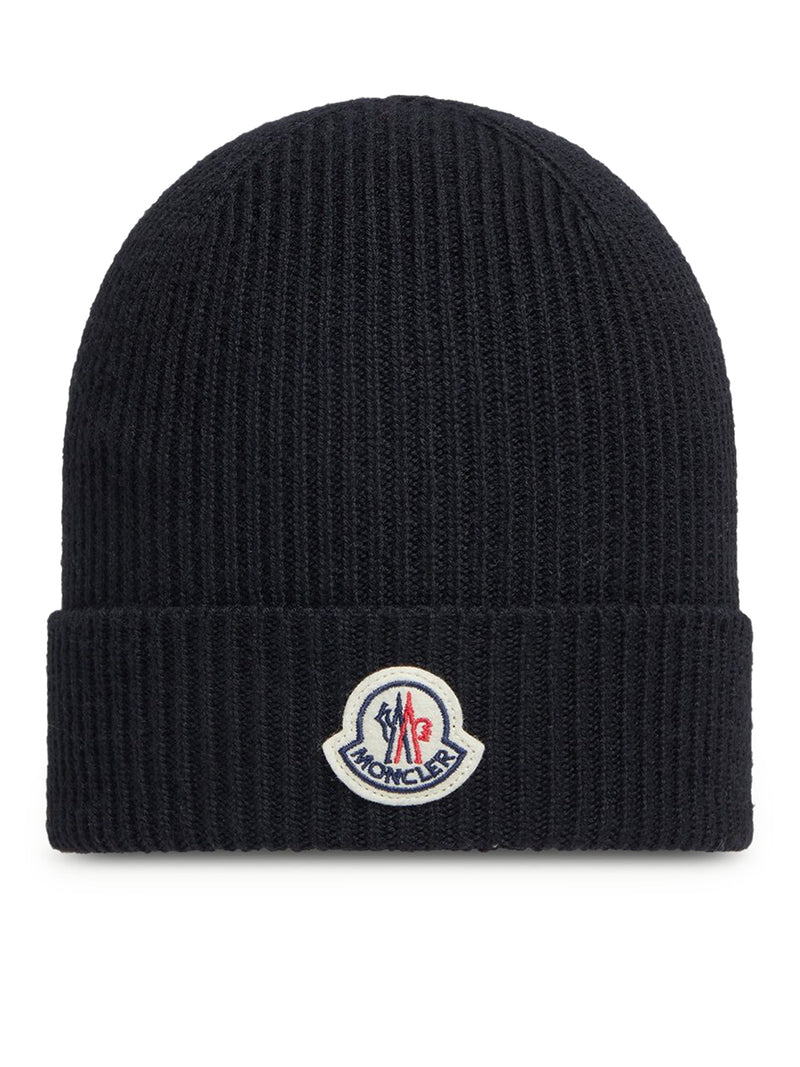 BERRETTO IN LANA CON LOGO MONCLER