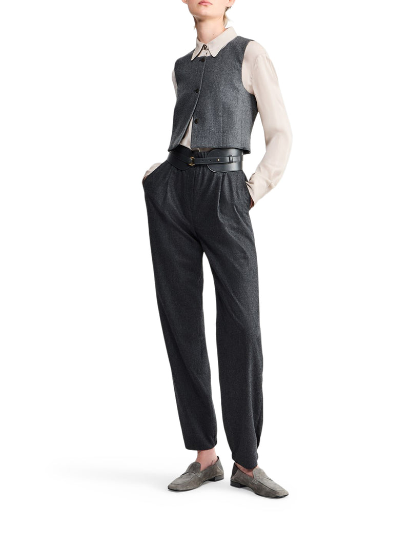 PANTALONI IN LANA E CASHMERE