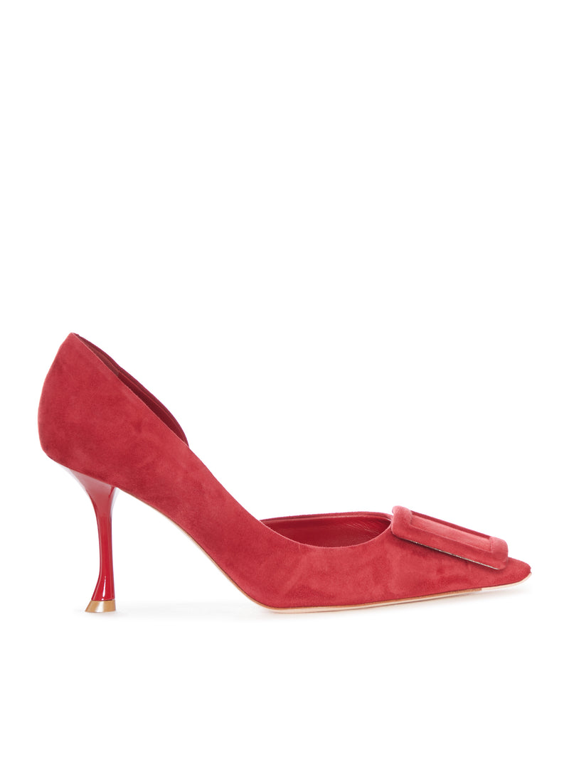 DECOLLETÉ IN CAMOSCIO CON FIOCCO E TACCO STILETTO