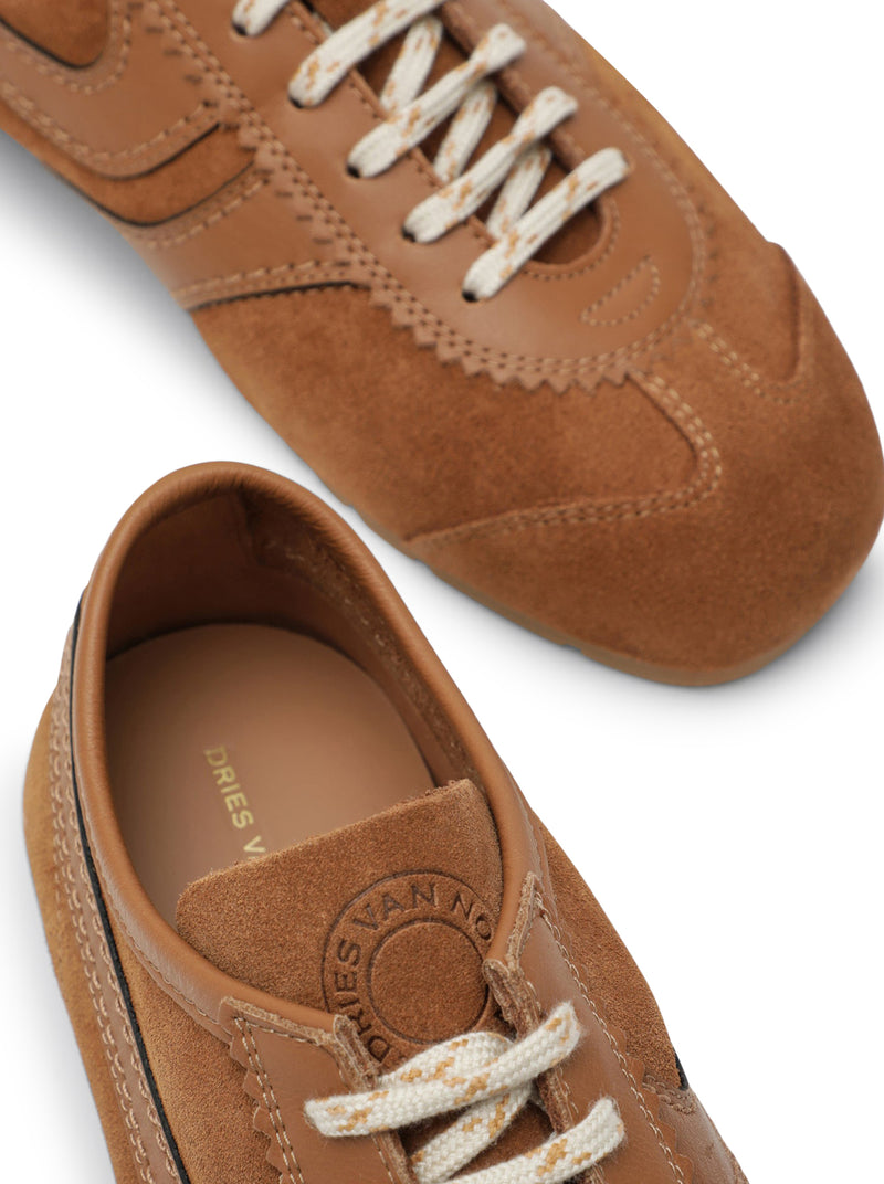 SNEAKERS DRIES VAN NOTEN IN PELLE SCAMOSCIATA E PELLE LISCIA