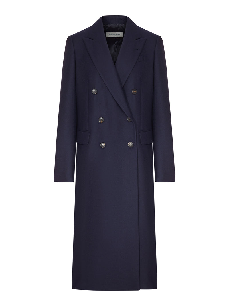 CAPPOTTO LUNGO DOPPIOPETTO BLU NAVY