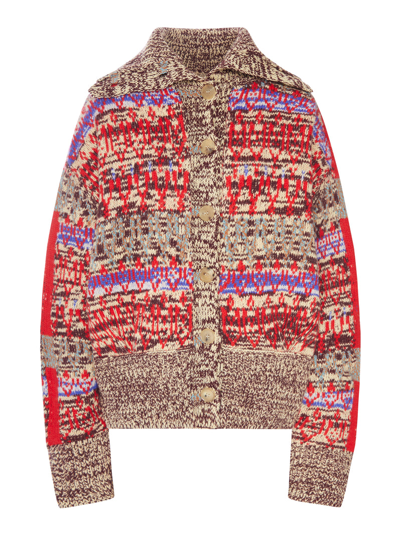 CARDIGAN JACQUARD MULTICOLOR