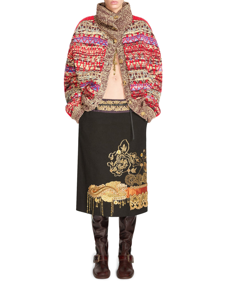 CARDIGAN JACQUARD MULTICOLOR