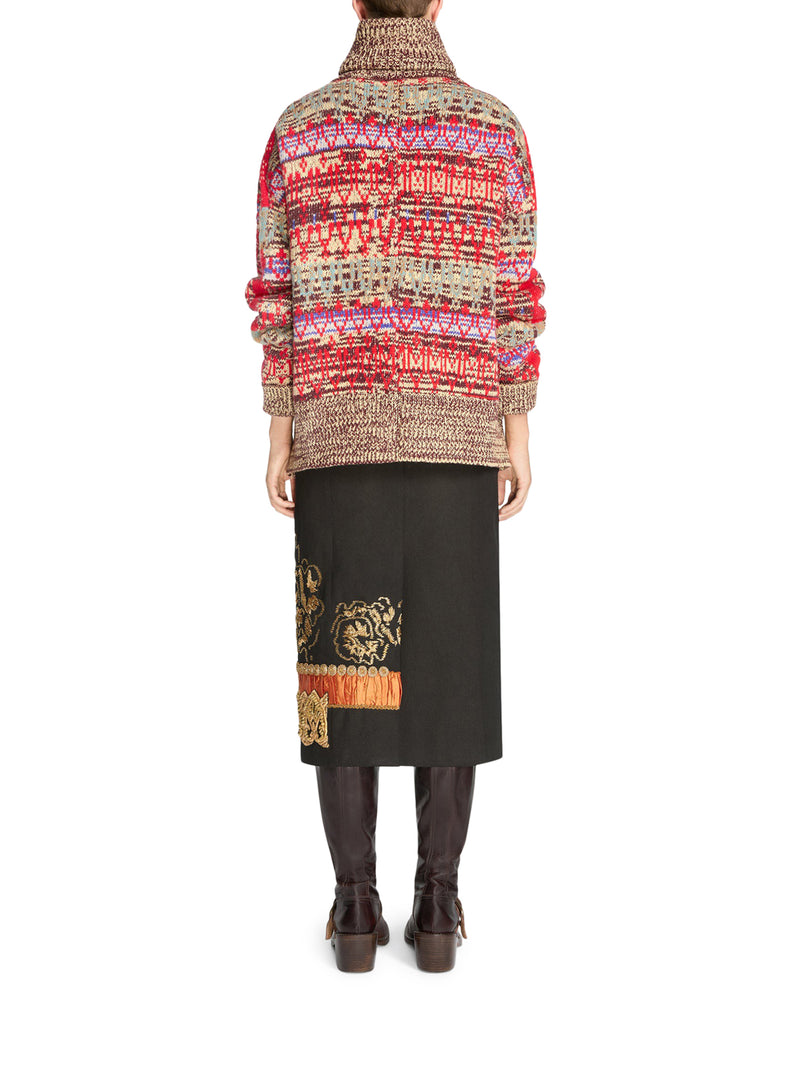 CARDIGAN JACQUARD MULTICOLOR