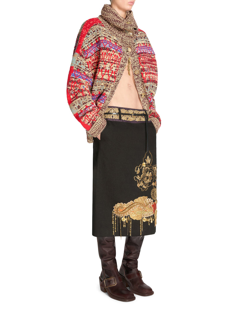CARDIGAN JACQUARD MULTICOLOR