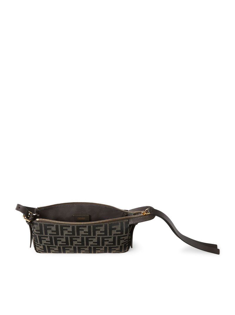 BORSA ZIP TOP SMALL IN TESSUTO JACQUARD ZUCCA FF