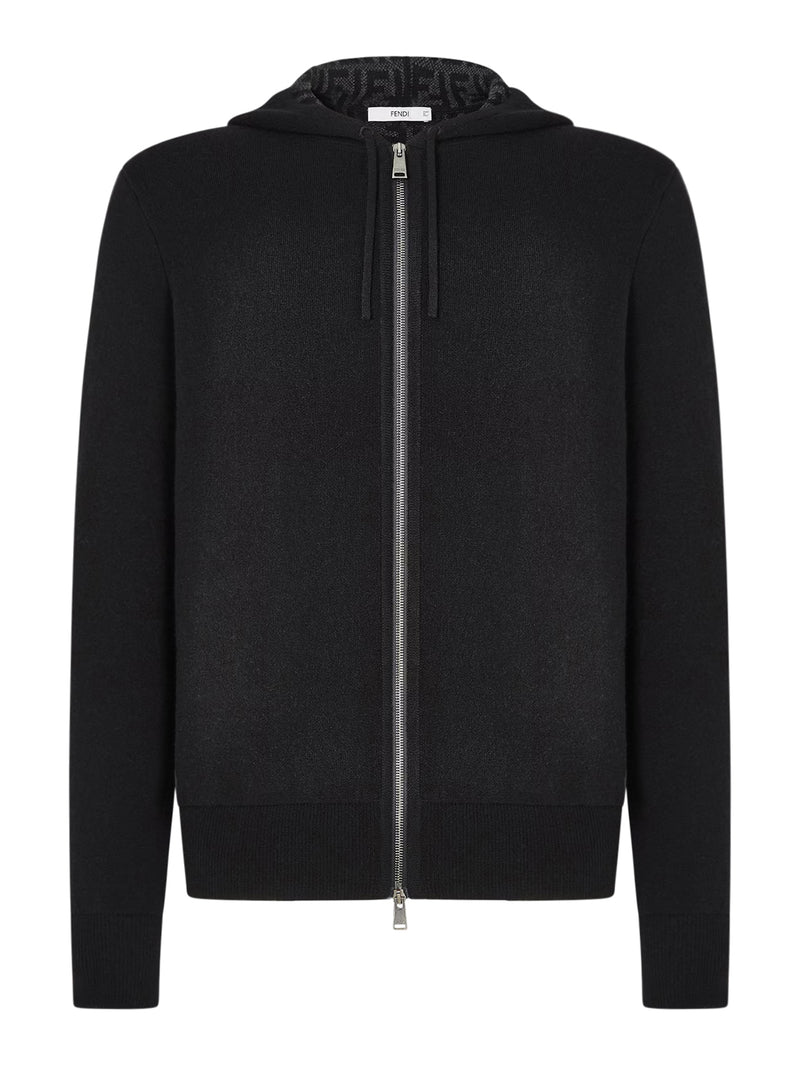 FELPA IN CASHMERE FF ZUCCA NERO