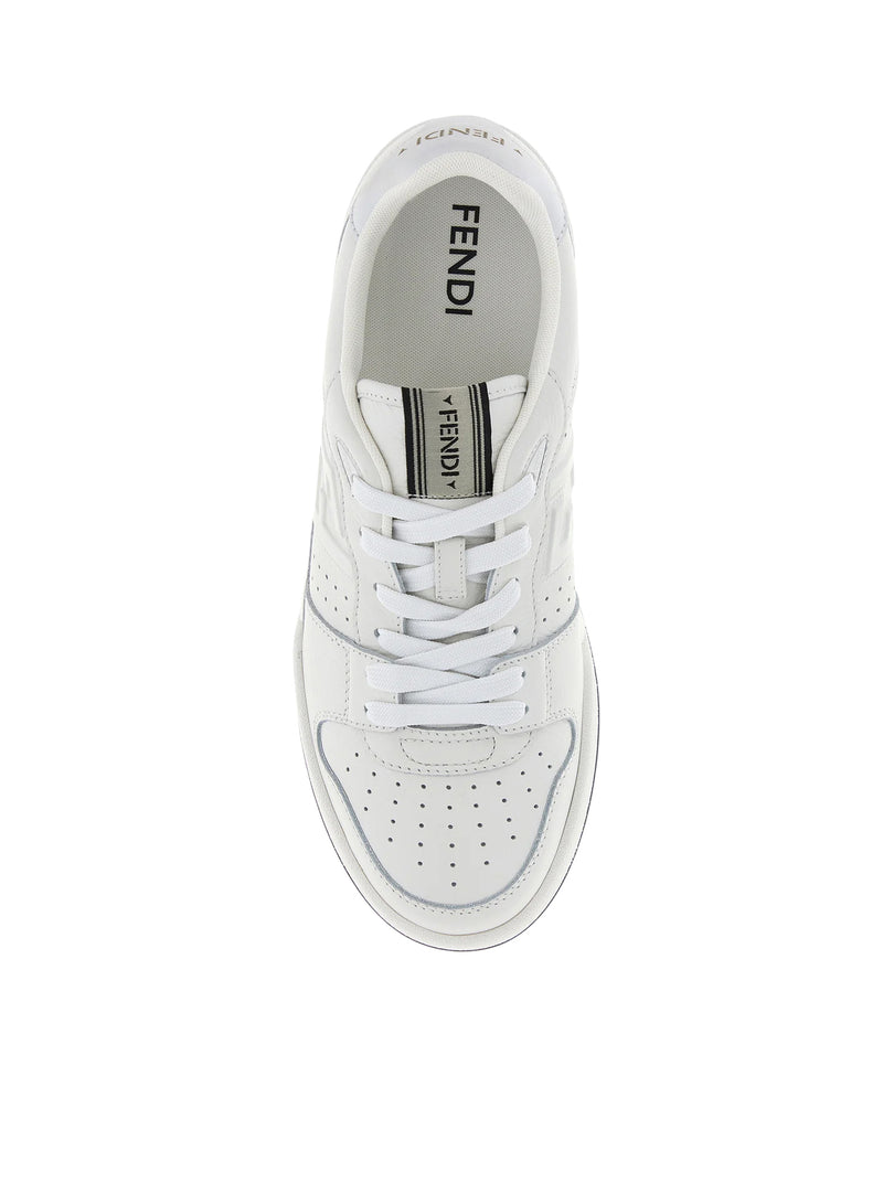 SNEAKERS MATCH IN PELLE BIANCA