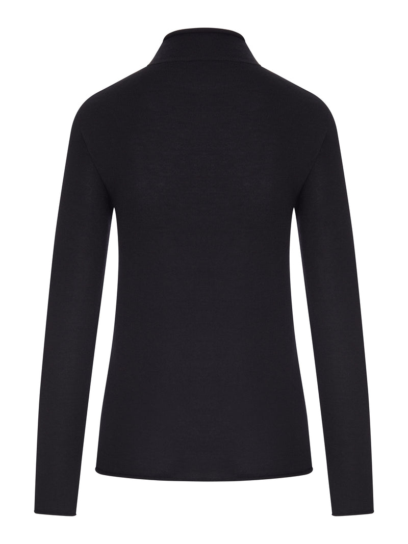 MAGLIA A COLLO ALTO IN MAGLIA FINE