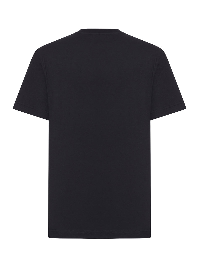 T-SHIRT IN COTONE CON APPLICAZIONE CHECK
