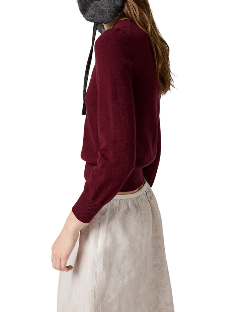 MAGLIONE IN LANA CON SCOLLO A V