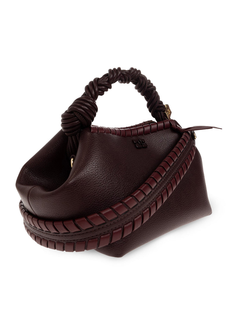 BORSA BOU PICCOLA TRESSÉ IN PELLE MARTELLATA