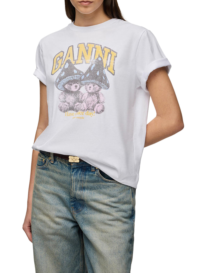 T-SHIRT CON STAMPA TEDDY MUSHROOMS