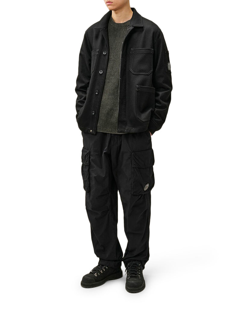 OVERSHIRT IN FELTRO DI LANA