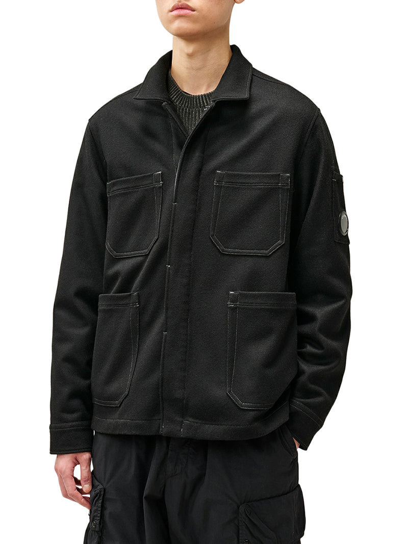 OVERSHIRT IN FELTRO DI LANA