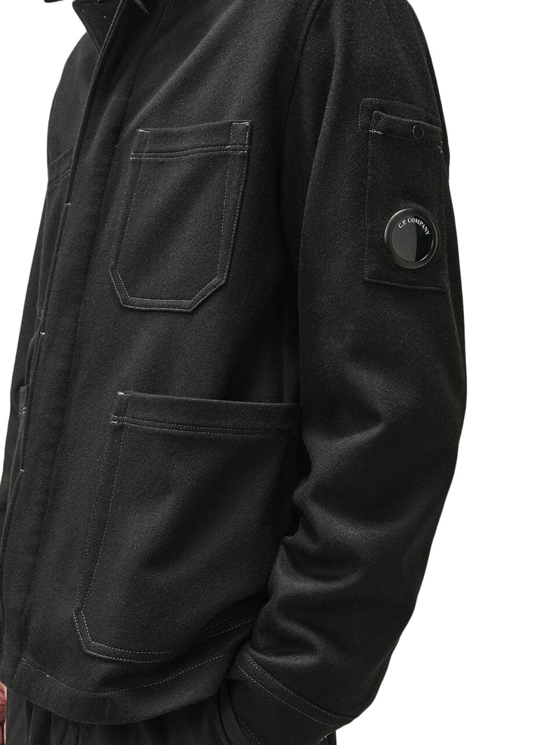 OVERSHIRT IN FELTRO DI LANA