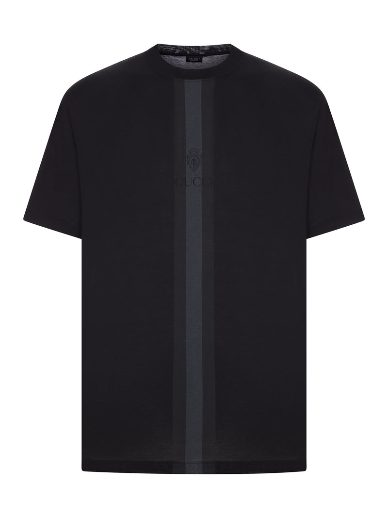 T-SHIRT IN COTONE CON NASTRO WEB TONALE