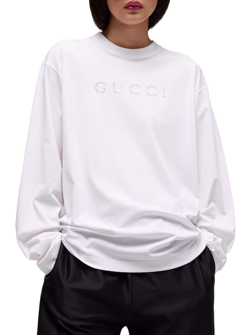 T-SHIRT IN JERSEY DI COTONE CON STAMPA