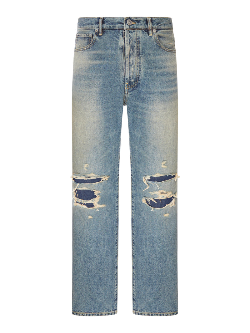 JEANS STRAIGHT LEG DESTROYED