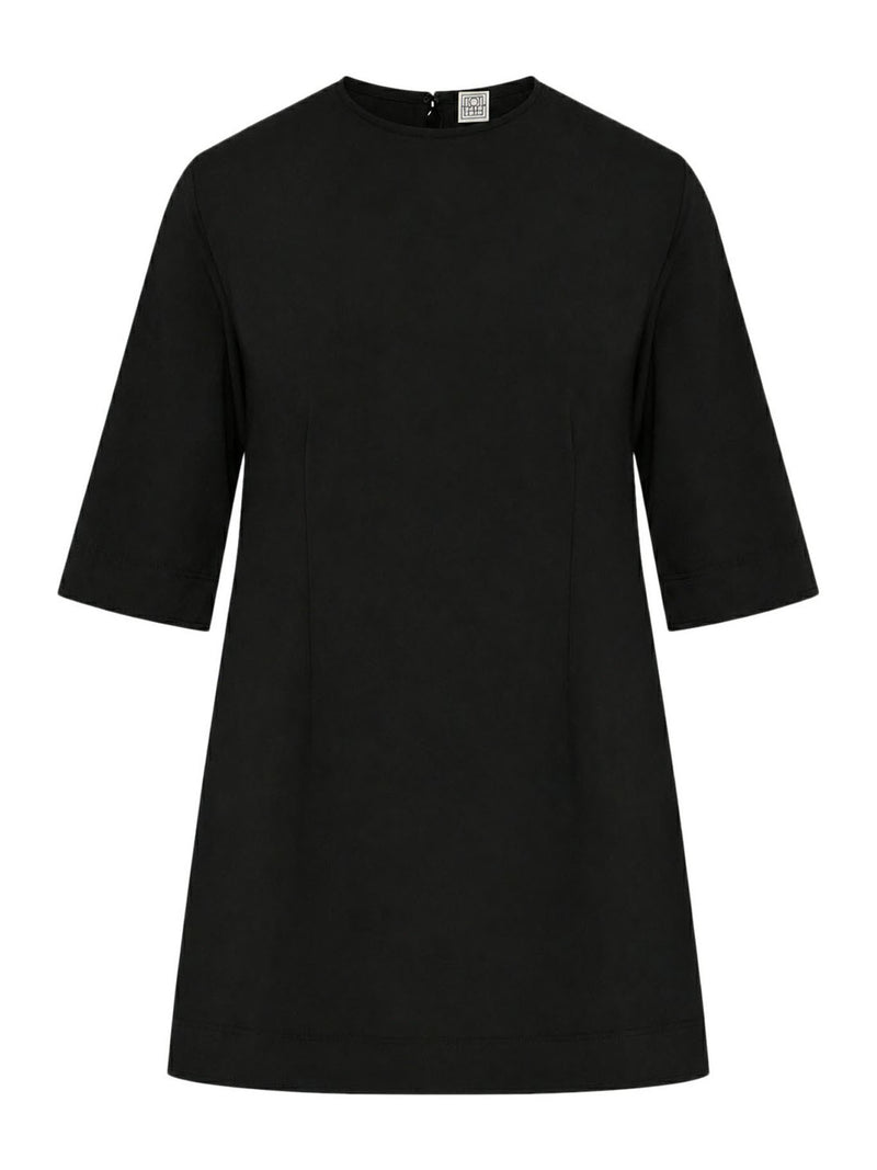 TOP IN COTONE CON MANICHE CORTE