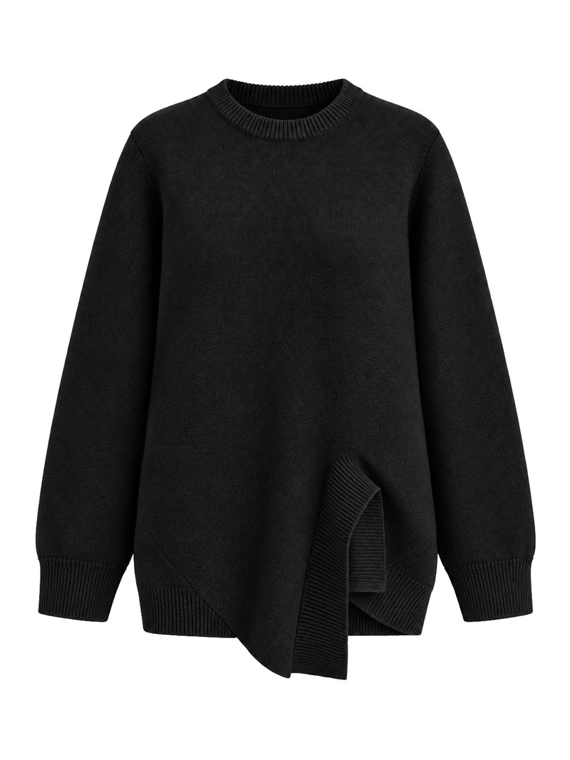 MAGLIONE IN CASHMERE ASIMMETRICO