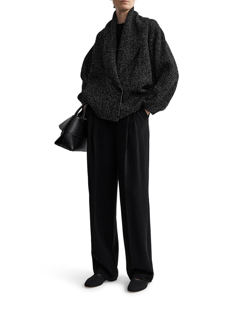 CARDIGAN OVERSIZE IN MAGLIA MÉLANGE