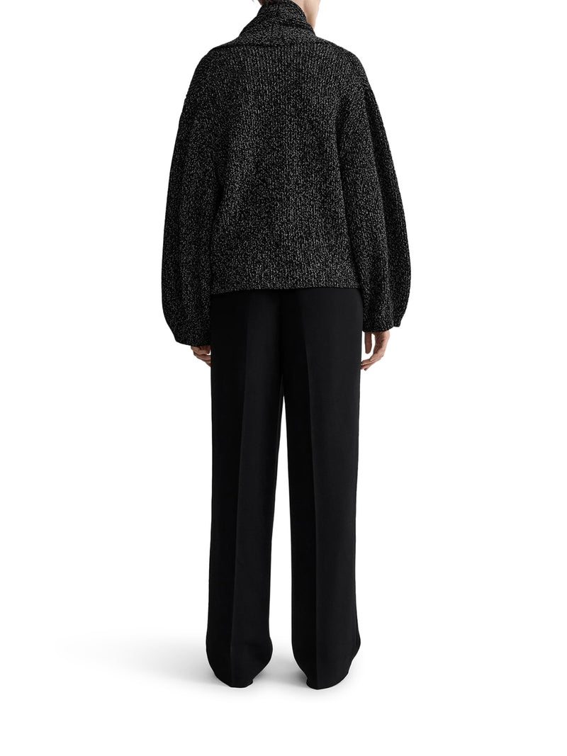 CARDIGAN OVERSIZE IN MAGLIA MÉLANGE