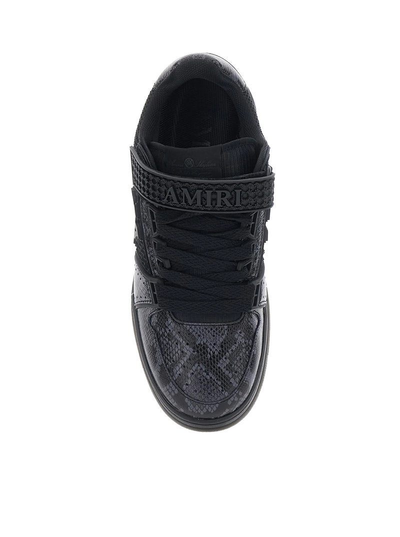 SNEAKER SKYLINE IN PELLE E MESH CON STAMPA PITONE
