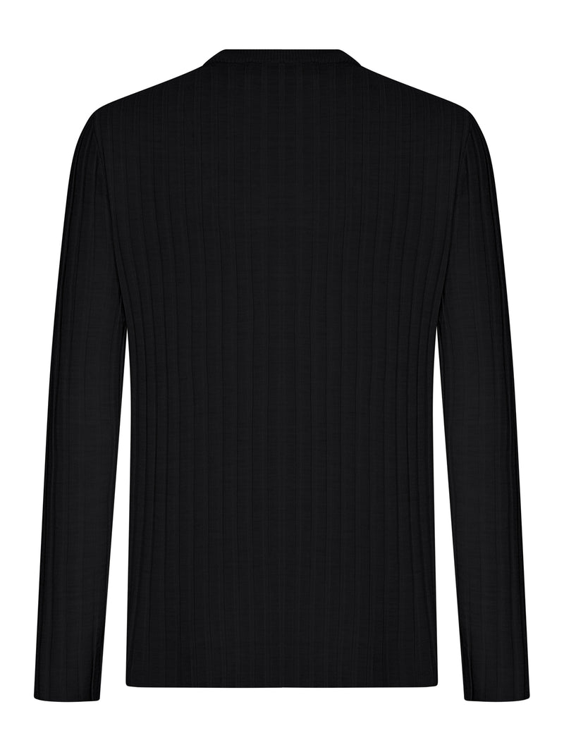 MAGLIA HENLEY A MANICHE LUNGHE IN MAGLIA A COSTE