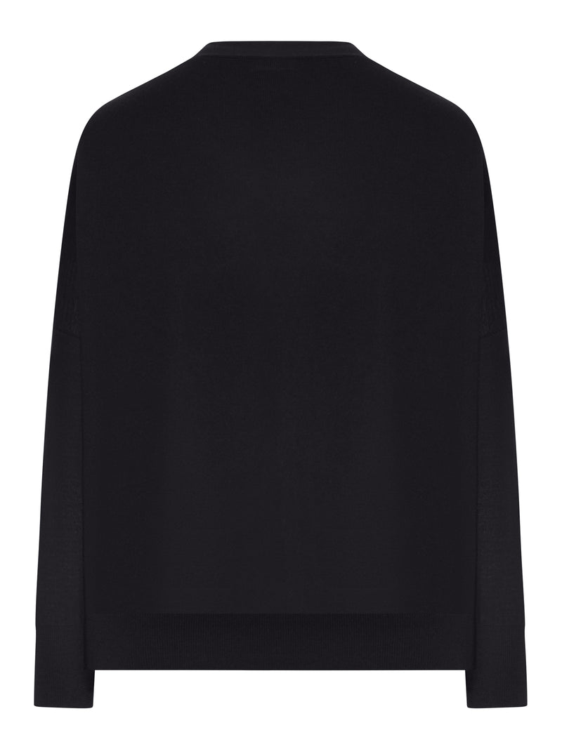 SET CARDIGAN E T-SHIRT IN LANA FINE