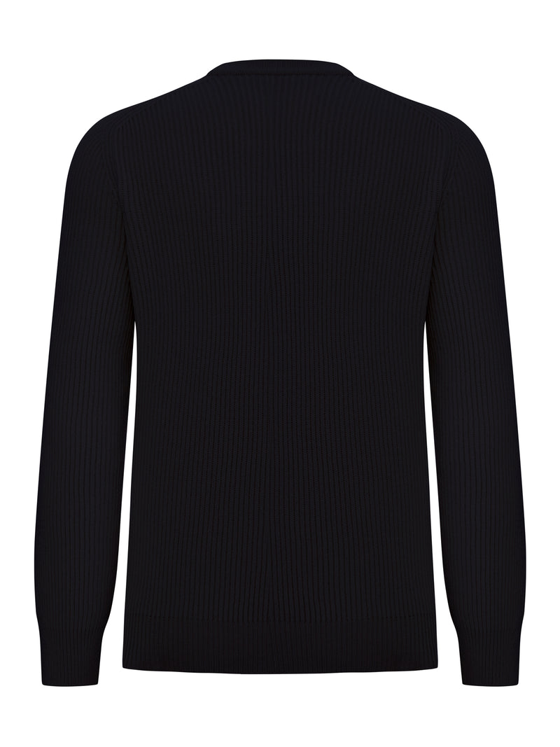 MAGLIONE GIROCOLLO IN MAGLIA A COSTE