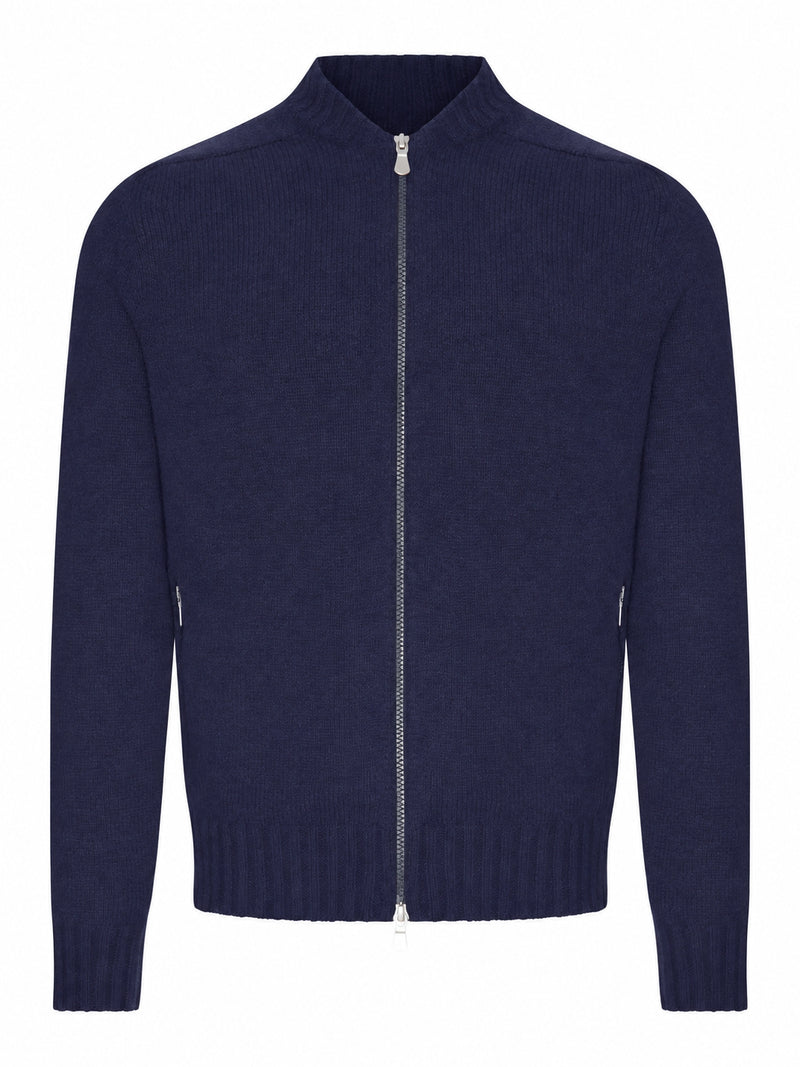 CARDIGAN FULL ZIP IN MAGLIA DI LANA