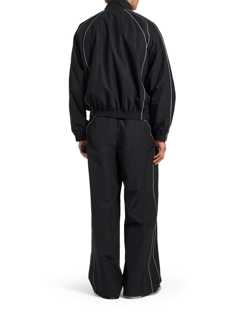 PANTALONI DA TUTA BODYS IN POPELINE DI COTONE TECNICO NERO