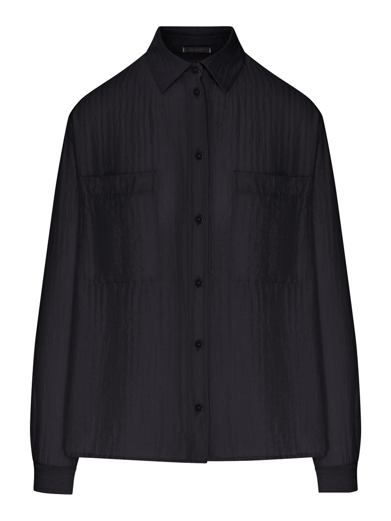 CAMICIA OVERSIZE CON TASCHE FRONTALI