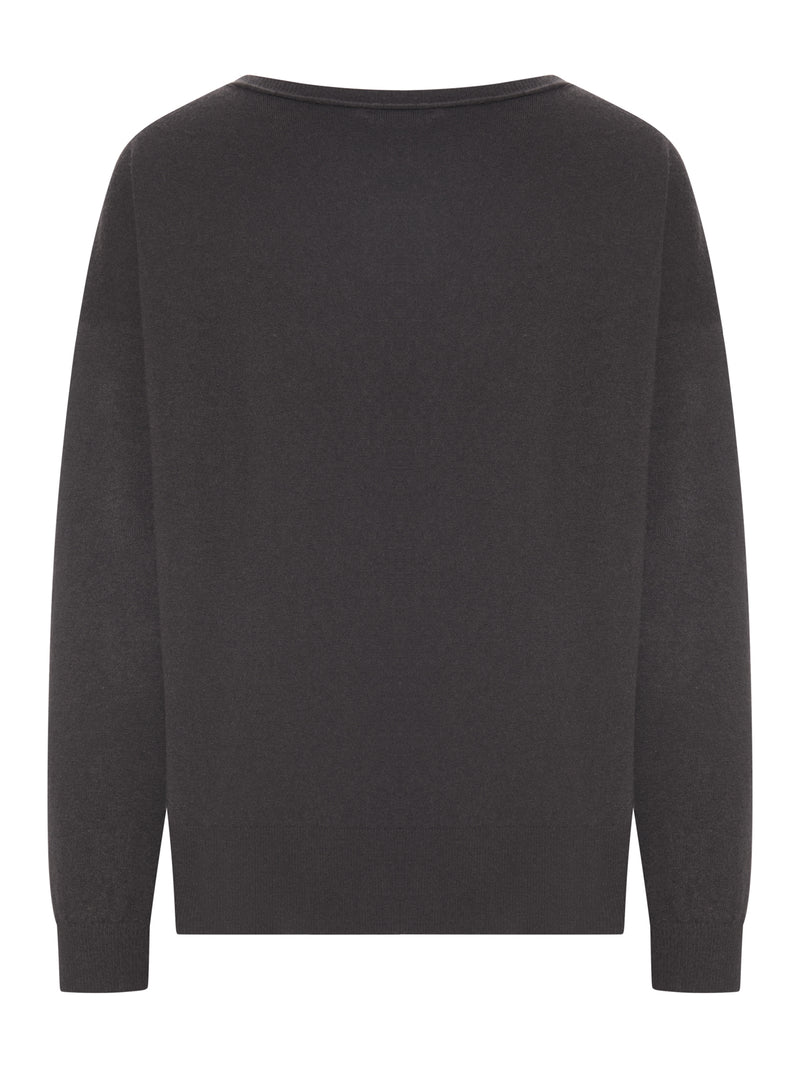 MAGLIA OVERSIZE CON SCOLLO A BARCA