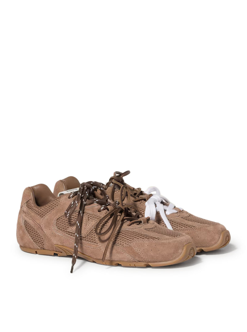 SNEAKERS NEW BALANCE X MIU MIU 530 SL IN PELLE SCAMOSCIATA E RETE