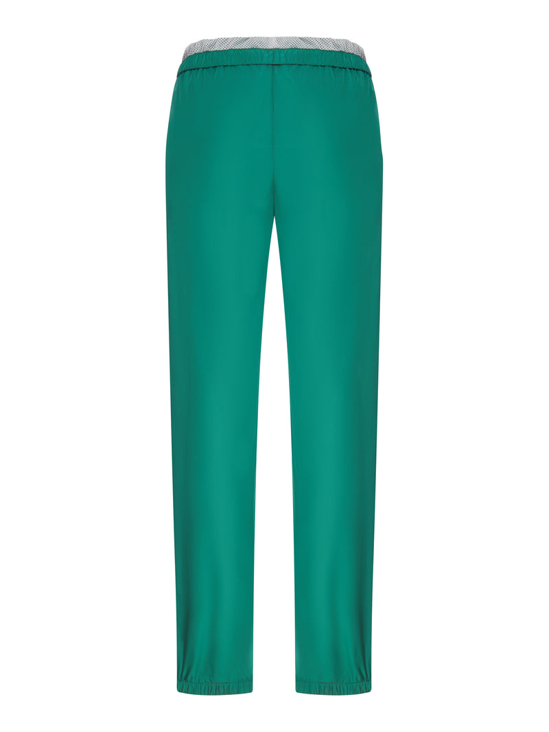 PANTALONI IN POPELINE TECNICO NEW BALANCE X MIU MIU CON COCO GAUFF
