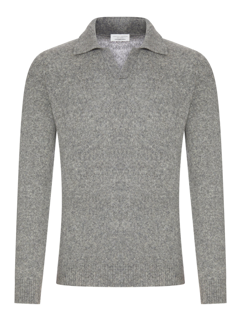 MAGLIONE A POLO IN LANA